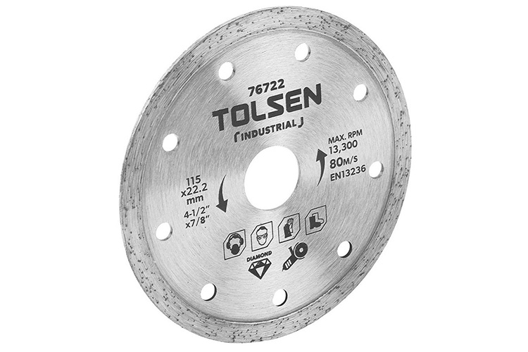 Đĩa cắt gạch ướt 115mm Tolsen 76722