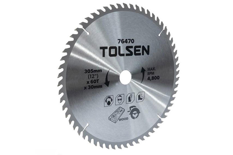đĩa cắt gỗ 60 răng 305mm Tolsen 76470