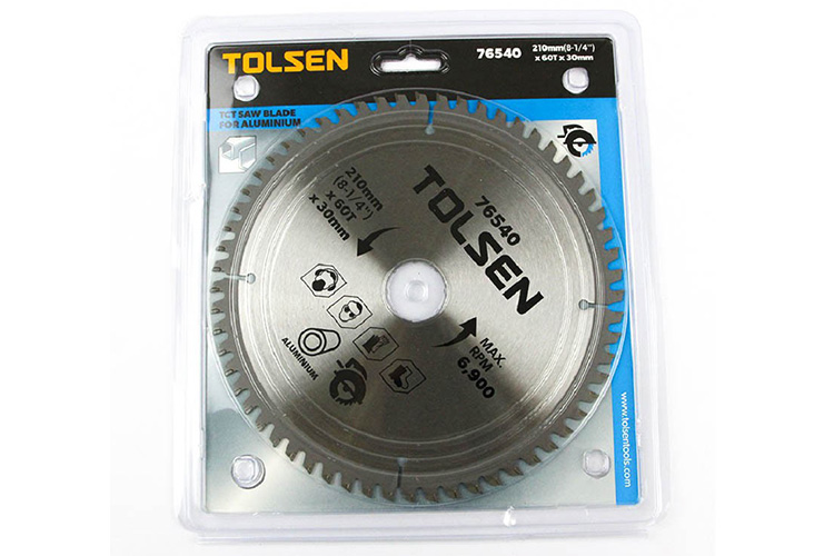 Đĩa cắt gỗ 60 răng 210mm Tolsen 76540