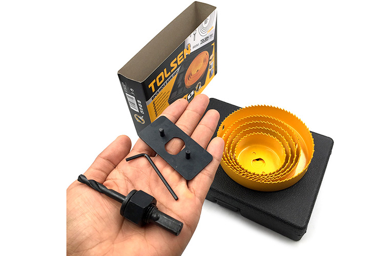 Bộ 8 vòng khoét lỗ lớn Tolsen 75866