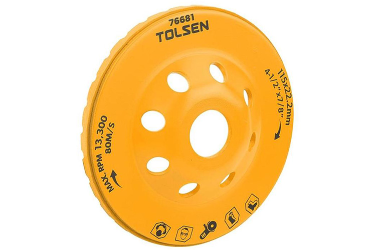 Đĩa mài gạch 115mm Tolsen 76681