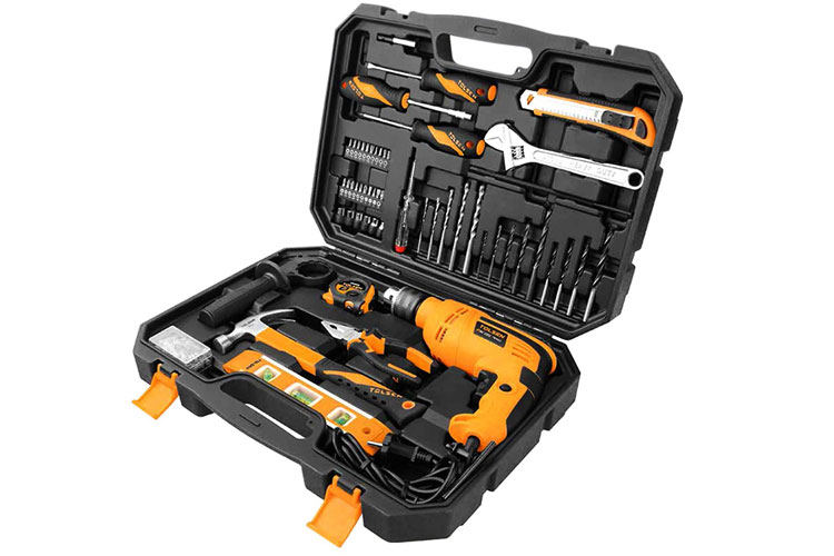 710W drill set with 94 accessories X-tip Tolsen 79685