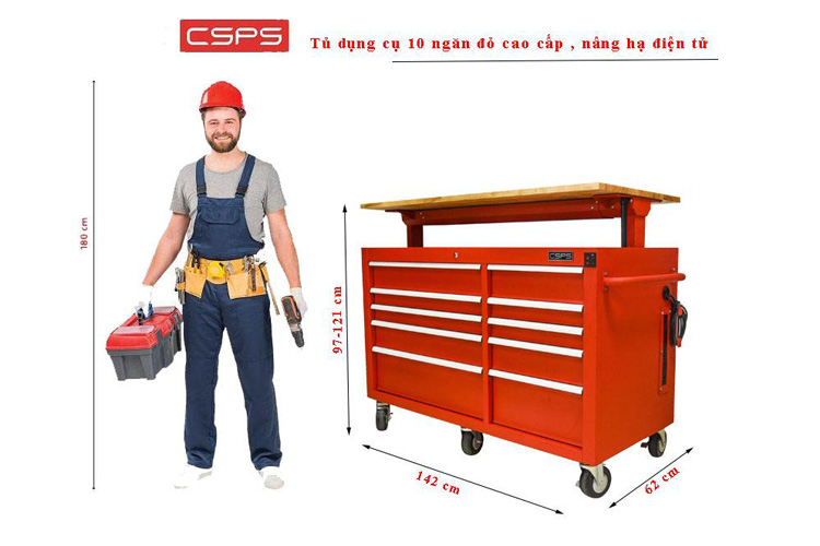 142cm 10-drawer electrical cabinet CSPS VNGS3661BC1-5610