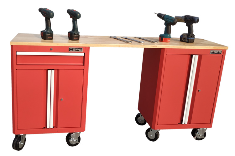 Bàn nguội cơ khí màu đỏ 183cm CSPS VNGS3352BC16