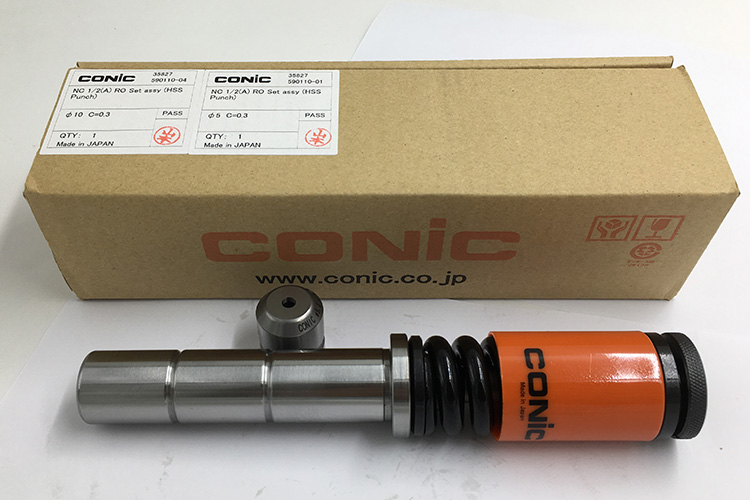 Bộ chày cối đột CONIC NC 1/2(A) RO Set assy 5 C=0.3 (HSS Punch)