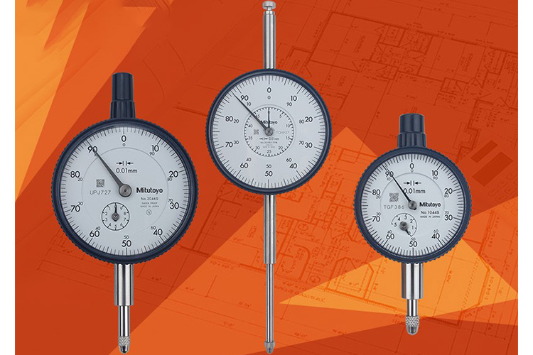 Đồng hồ so cơ khí mặt đồng hồ lớn 0-50mm Mitutoyo 3058S-19