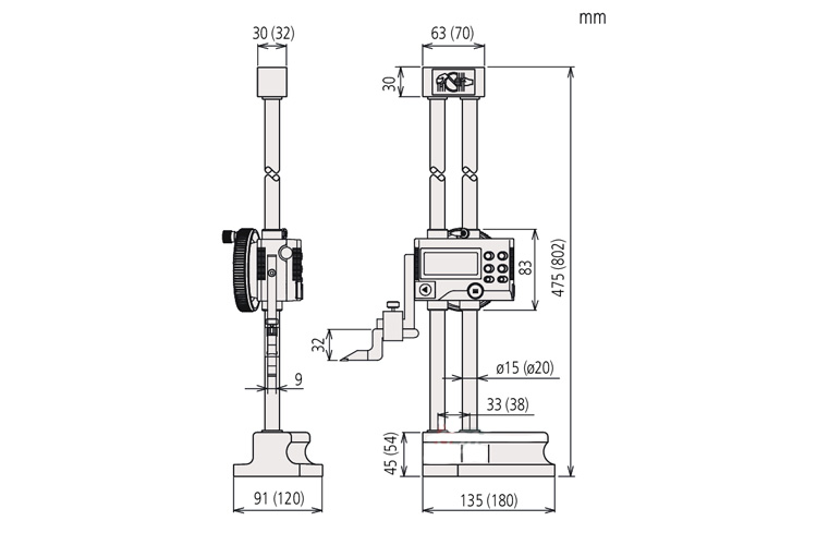 Thước đo cao điện tử 0-300mm Mitutoyo 192-613-10