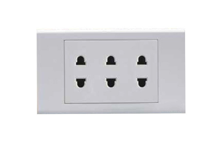 3 ổ cắm đôi 2 chấu 16A SINO 601TROC2S18U3B