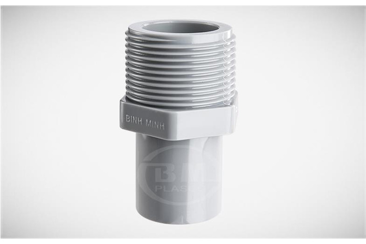 nối ren ngoài Pvc 21 dày BÌNH MINH 001PVC0DRN21Y