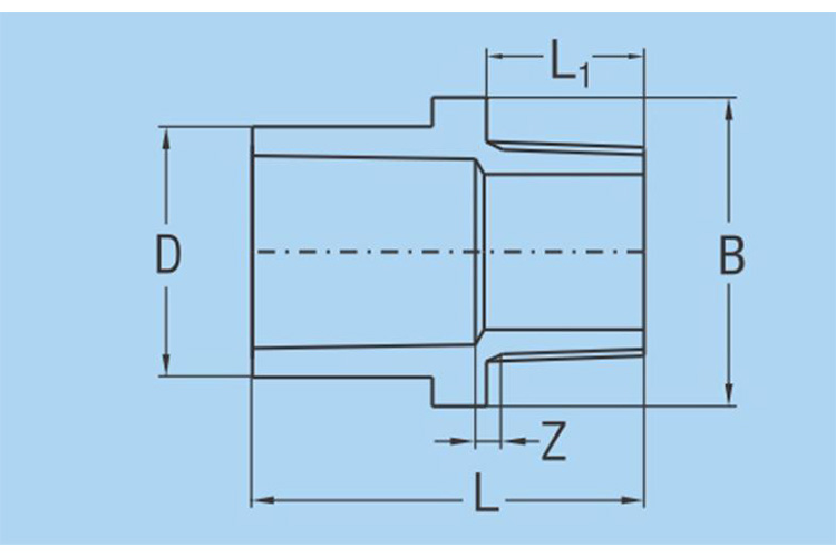 nối ren ngoài Pvc 21 dày BÌNH MINH 001PVC0DRN21Y