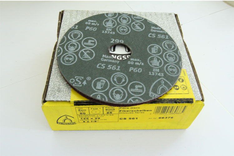Nhám mài dĩa Fiber disc CS561/P60/125x22mm Klingspor 66376