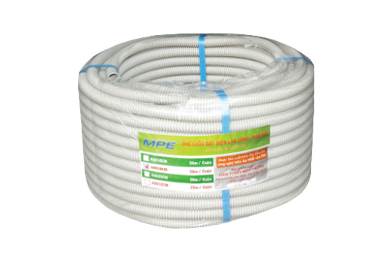 Ống luồn đàn hồi Ø20 MPE A9020CT màu trắng