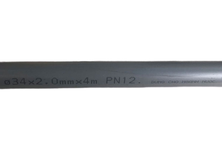 Ống nhựa uPvc Ø34x2.0mm  dài 4m BÌNH MINH 001PVC00P3420Y