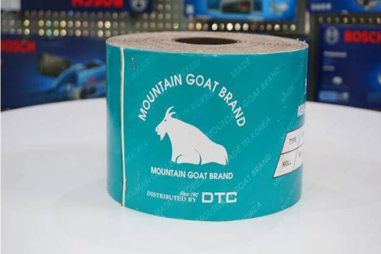 Cuộn vải nhám dê mềm độ hạt 180 PACO KAJ35 180