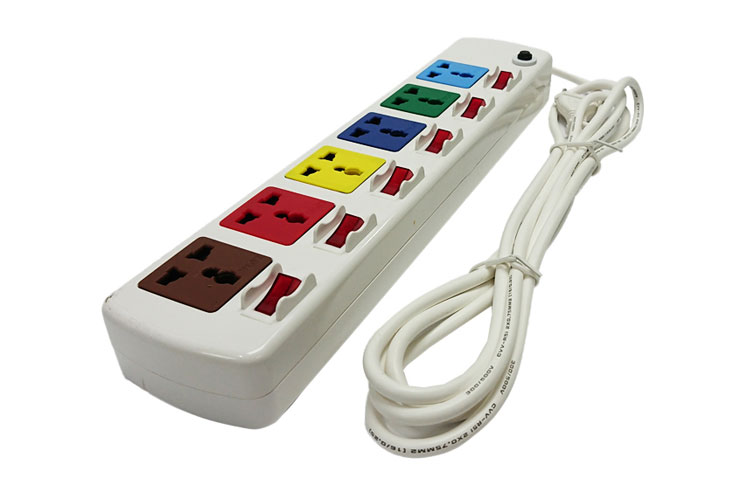 Ổ cắm điện đa năng 6 ổ 6 công tắc LIOA 6DOF32WN