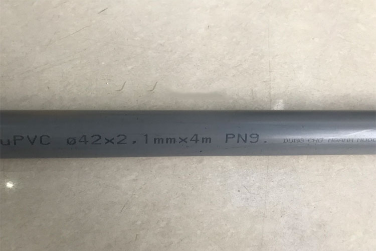Ống nhựa uPvc Ø42x2.1mm dài 4m BÌNH MINH 001PVC00P4221Y