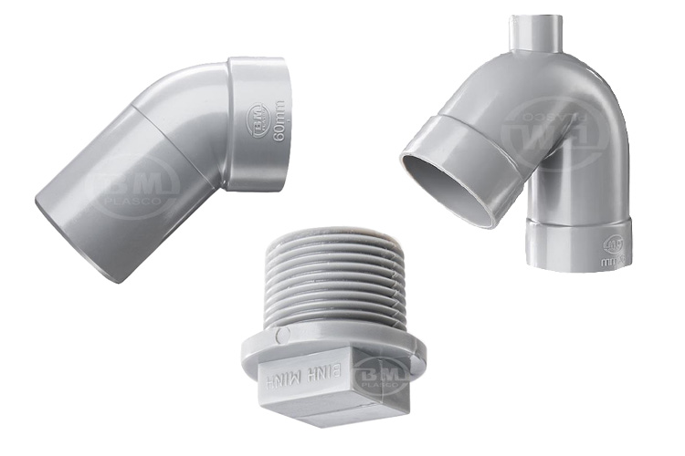 bộ thỏ Pvc Ø60 mỏng BÌNH MINH 001PVC0MTH60Y