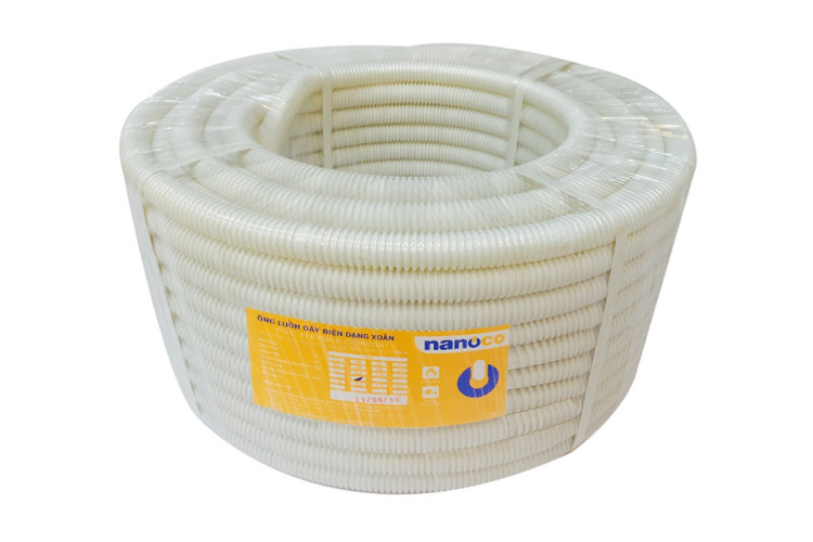 Ống luồn dây điện Ø20mm dạng xoắn NANOCO FRG20W
