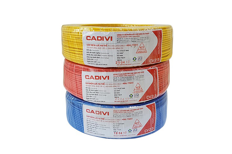 dây điện đơn mềm 3.5 CADIVI CV 3.5