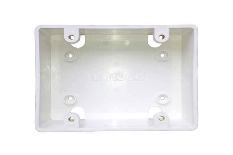 Hộp âm đôi 109x103x44mm NANOCO NA102