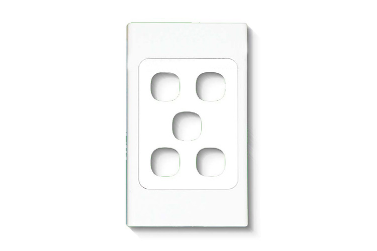 Mặt công tắc 5 lỗ MPE A205N