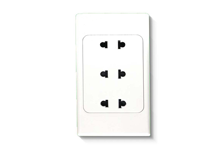 Ổ cắm 3, 2 chấu đế liền 16A MPE A20US3N