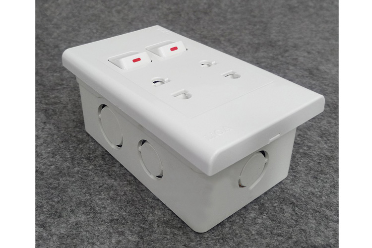 ổ cắm đôi 2 chấu 16A 2 lỗ LIOA SS192U2X