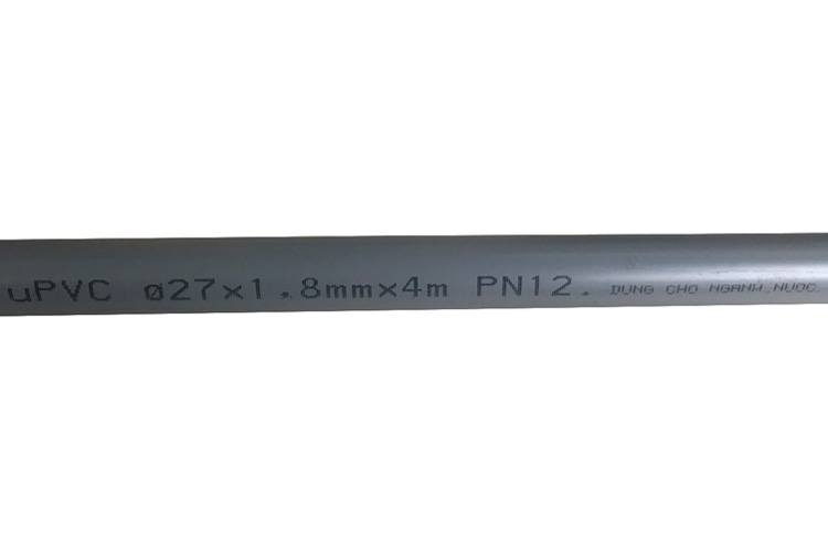 Ống nhựa uPvc Ø27x1.8mm dài 4m BÌNH MINH 001PVC00P2718Y