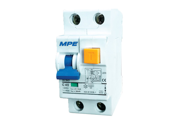 Cầu dao 2p, In 32A dòng rò 30mA MPE RCB0-30/232Cầu dao2p, In 40A dòng rò 30mA MPE RCB0-30/240 