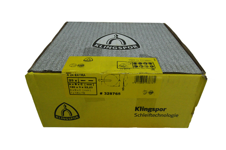 Đá cắt inox, sắt, thép A24/180x3x22mm Klingspor 328765