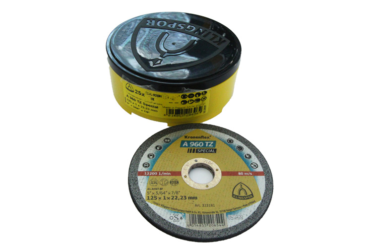 Đá cắt inox, nhôm, đồng A960TZ/125x1x22mm Klingspor 322181