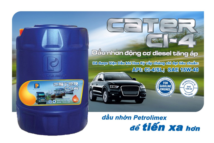 Dầu nhờn động cơ Diesel PLC Cater CI-4 15W40 - Thùng 18L - 2
