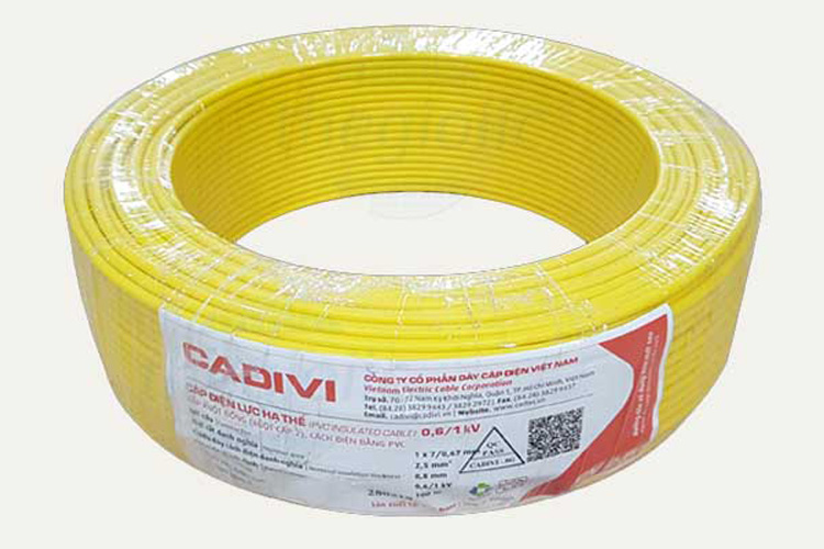 Dây điện đơn mềm 1.5 CADIVI CV 1.5