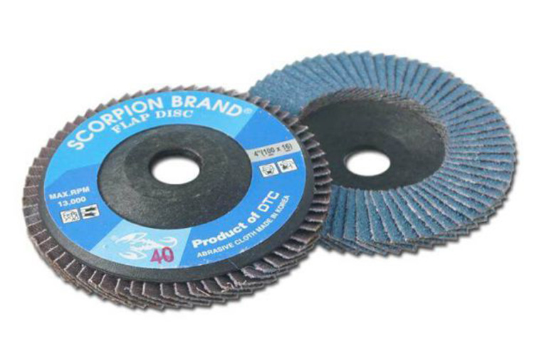 Nhám dĩa xếp xanh 4inch độ hạt 40 BÒ CẠP BCX 40