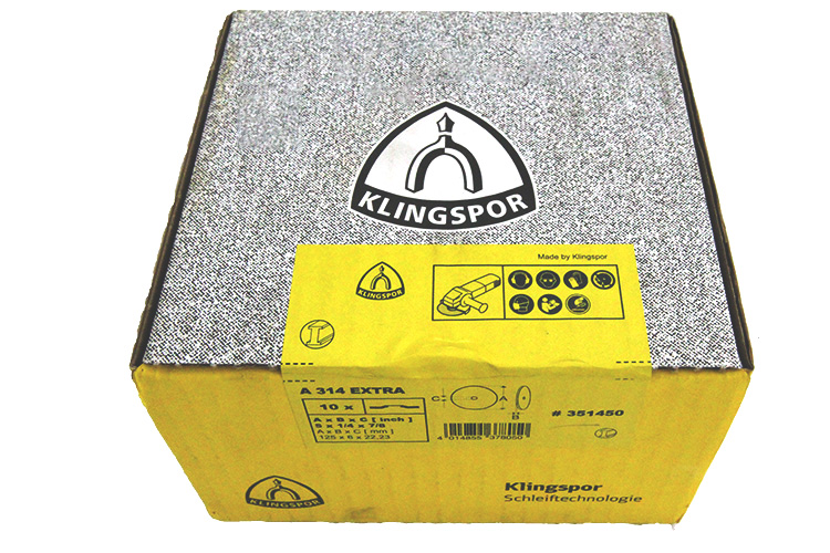 Đá mài kim loại A314/125x6x22mm Klingspor 351450