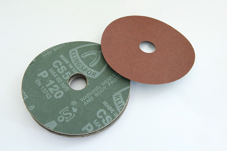 Nhám mài dĩa Fiber disc CS561/P120/125x22mm Klingspor 66383