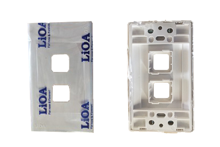 Mặt lỗ tròn viền thẳng mặt 2 lỗ LiOA E182X