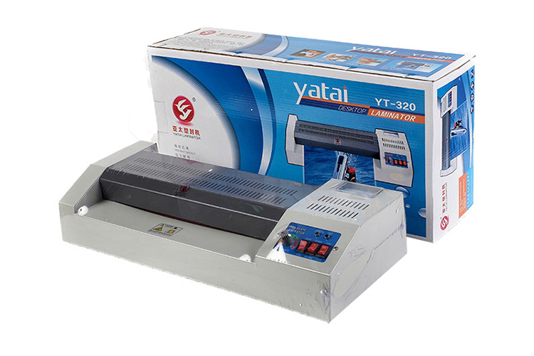 Máy ép nhựa Plastic YT-320 khổ A3 rulo nhỏ