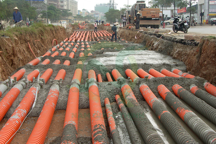 Ống nhựa xoắn chịu lực HDPE OSPEN phi 250/320