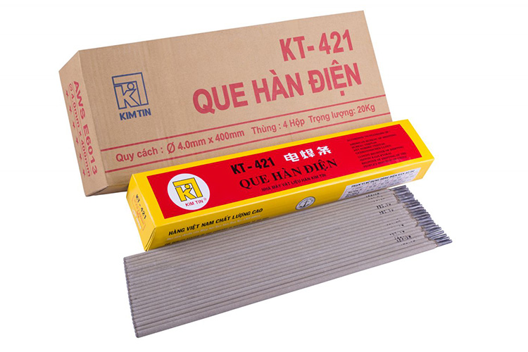 Hộp que hàn sắt 2.5mm KIM TÍN KT-421 2.5