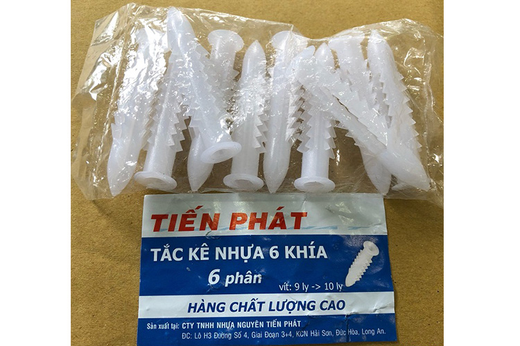 Túi tắc kê 6 khía màu trắng- 6F TIẾN PHÁT TK6K6F (100chiếc/bịch)