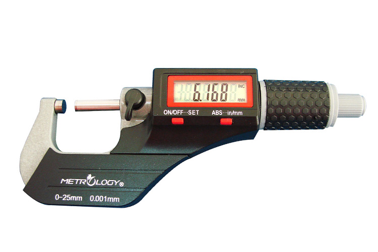 Thước Panme điện tử đo ngoài 0-25mm/0-1inch METROLOGY EM-9001