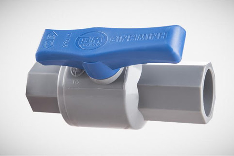 Van chặn nước Pvc Ø21 BÌNH MINH 001PVC00V21Y