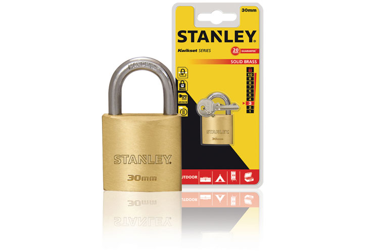 Ổ khóa đồng thau càng tiêu chuẩn 30mm Stanley S742-030