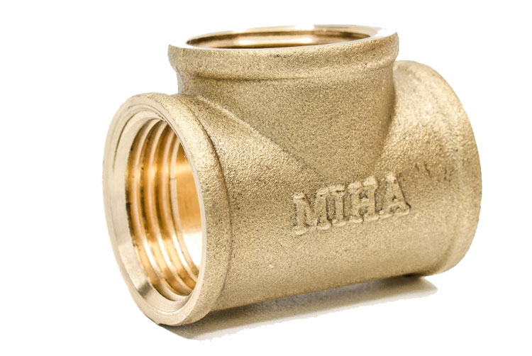 Tê đồng ren trong 15mm (1/2inch) Minh Hòa TDRT15