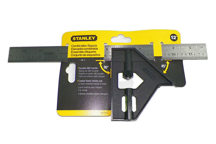 Thước vuông thủy cán nhựa 12 inch Stanley 46-012
