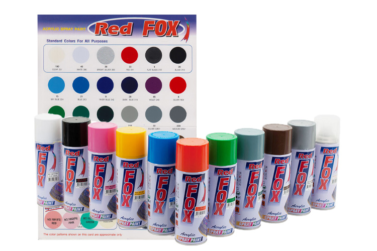 Sơn xịt ACRYLIC - RED FOX 400cc RF