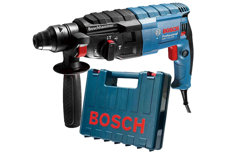Máy khoan búa kiểu xoay dùng mũi SDS plus kèm phụ kiện BOSCH 06112721K2