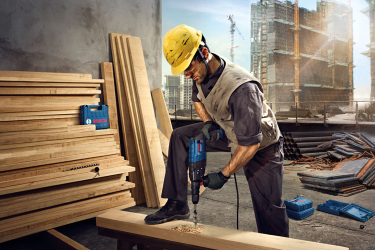 Hammer drill 790W rotary type with SDS plus bit BOSCH 06112730K0