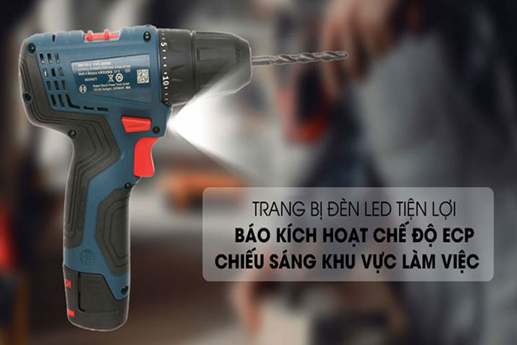 Bộ máy khoan vặn vít pin 12V/2.0Ah BOSCH 06019G80K2
